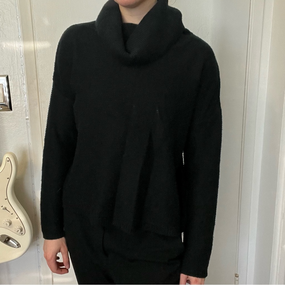 Black Cowlneck/Turtleneck Sweater